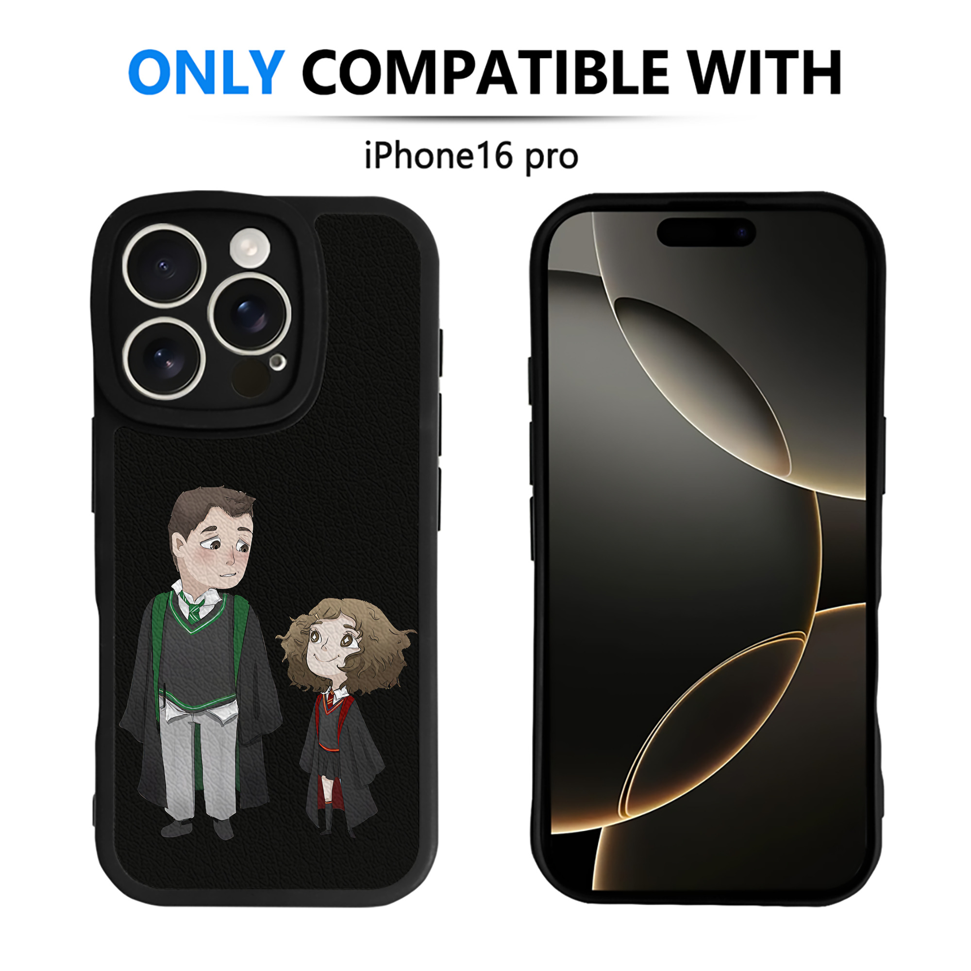 （画像用） Harry Potter ハリー・ポッターシリーズ 【iPhone 16シリーズ対応】シリコンスマホケース（レザー調） 材質：シリコン